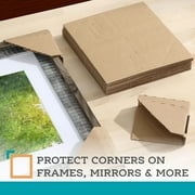 Pen+Gear Corrugated Corners, Corner Protection, Moving & Storage, 4 x 4, Kraft, 16 Count