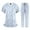 Print-3, variant on Scrubs Set for Women Nurse Uniform Jogger Set Stretch Top & Pants with Multi Pocket for Nurse Workwear