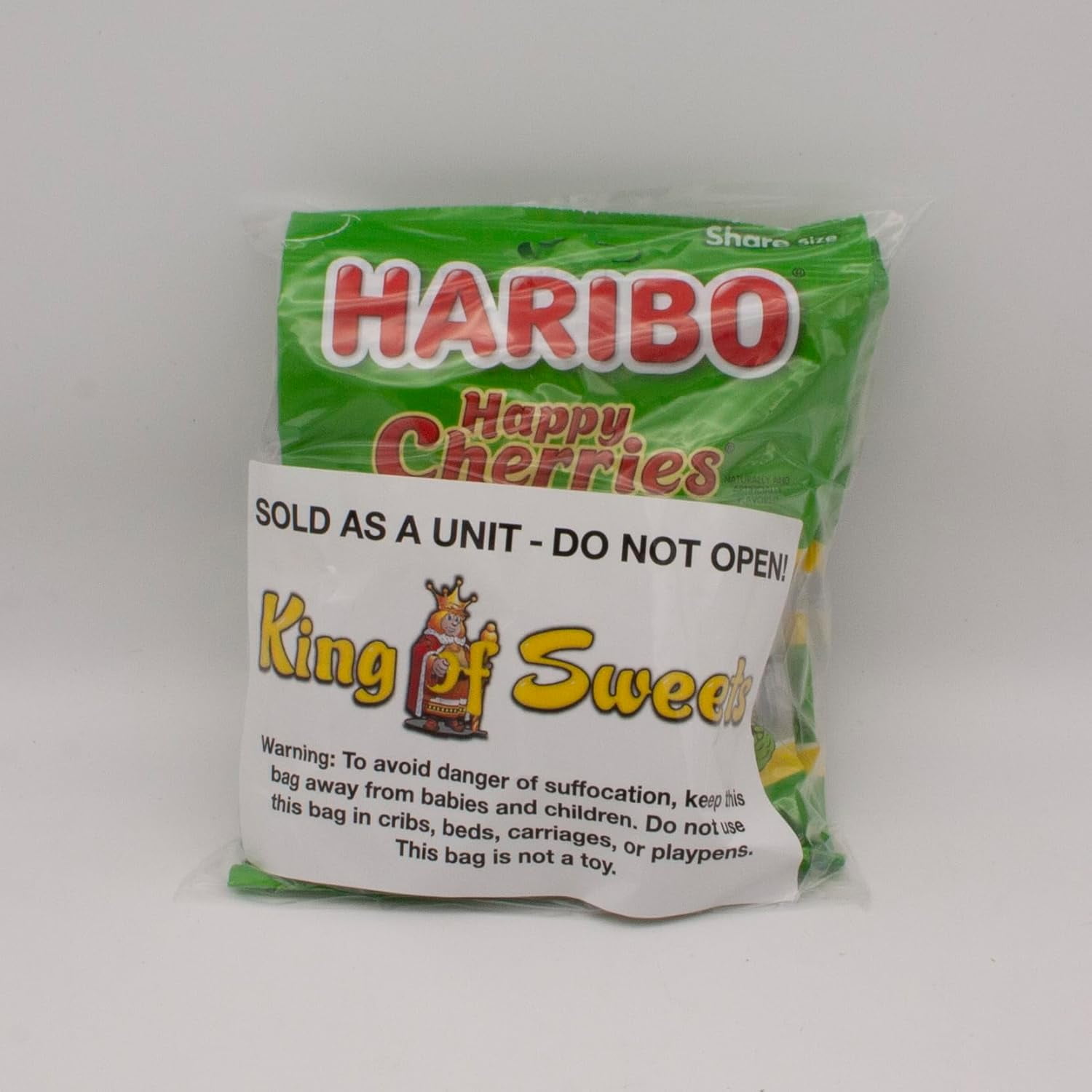 Haribo Happy Cherries Pack 6 (5oz Bags) Cherry-Shaped Fruit Flavored for Movie Nights, Easter, and More in a Bulk Bag