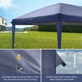 thumbnail image 6 of Hassch Canopy, 10x20ft Portable Tent with Carry Bag for Outdoor Events, Patio, Backyard, Party, Blue, 6 of 10