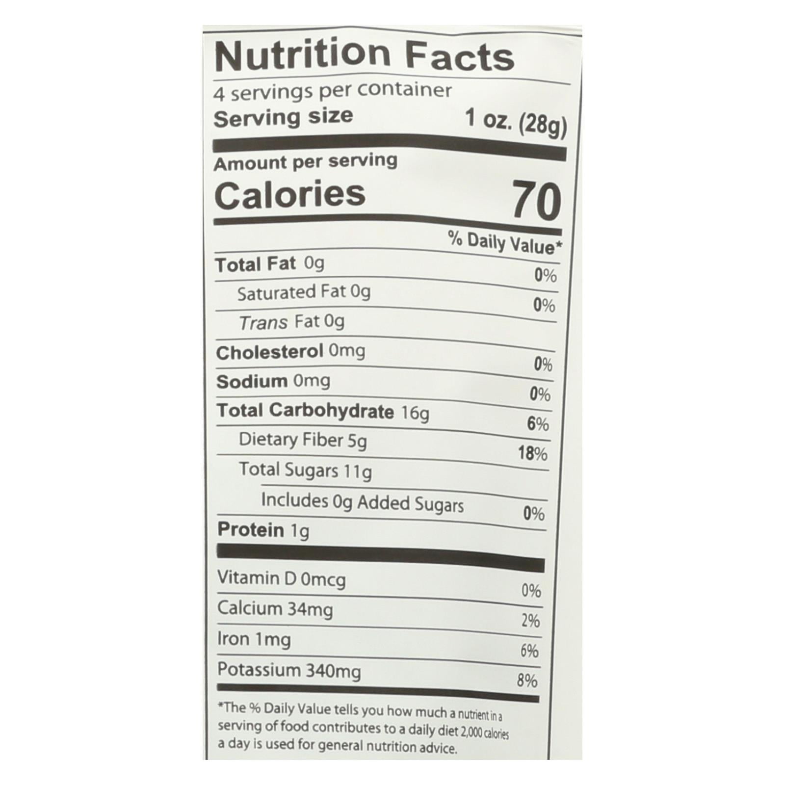 Fruit Bliss 4 oz Organic Tart Dried Cherries - Pack of 6