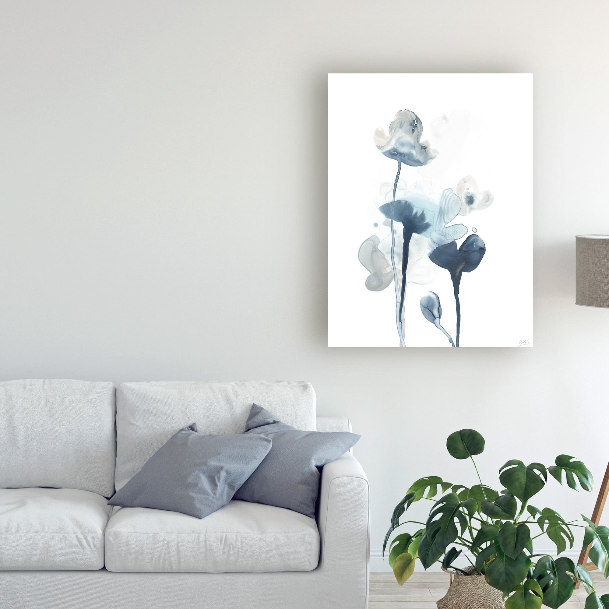 Trademark Fine Art 'Midnight Blossoms IV' Canvas Art by June Erica Vess