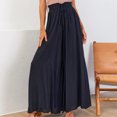 thumbnail image 1 of Pantalones De Salón Pantalones cómodos para mujer Estilo bohemio Pantalones elegantes Ropa diaria (Negro XXL) Kuymtek para Mujer Negro T S, 1 of 6