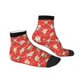 thumbnail image 6 of Salouo Japanese Maneki Cats Pattern Unisex Middle Tube Socks,Middle-Finger Knee High Socks Over The Calf Tube Stocking Crew Stockings for Women and Men Tube Socks, 6 of 8