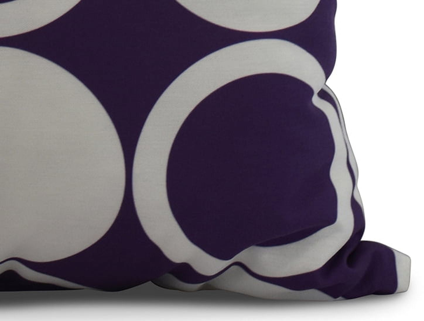 Simply Daisy, 16 x 16Inch, ModCircles, Geometric Print Pillow, Purple