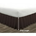 thumbnail image 5 of HNB Store Ruffled Bed Skirt Easy Fit 12" inch Drop | Microfiber Made | King | Chocolate, 5 of 7