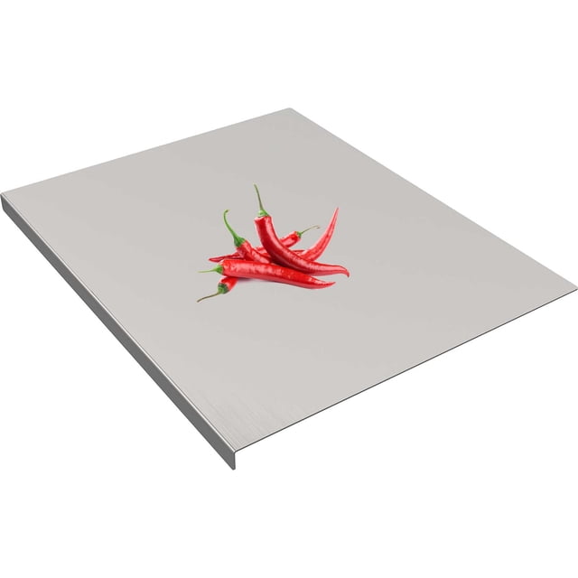 KONTONTY Butcher Block Countertop Chopping Board Silver Kitchen Protection 1Pack
