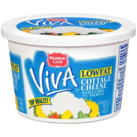 Meadow Gold Viva Lowfat Small Curd Cottage Cheese 16 Oz