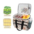 thumbnail image 2 of FORMRS Insulated Cooler Bag 24 Cans Capacity Soft Leakproof Lunch Box with Side Pockets, Purple Seashell, 2 of 7