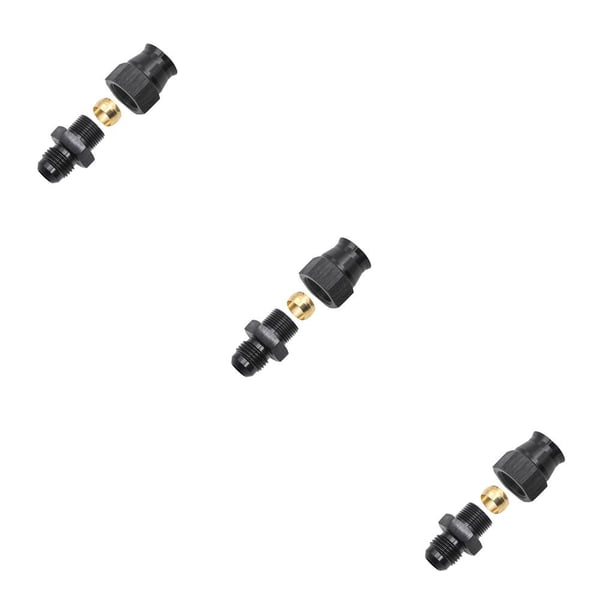 Sidaley Accesorios de tubería de aleación de aluminio para coche, 2 piezas, adaptador de tubo de combustible automotriz, sistema de conector, Type1 NO1