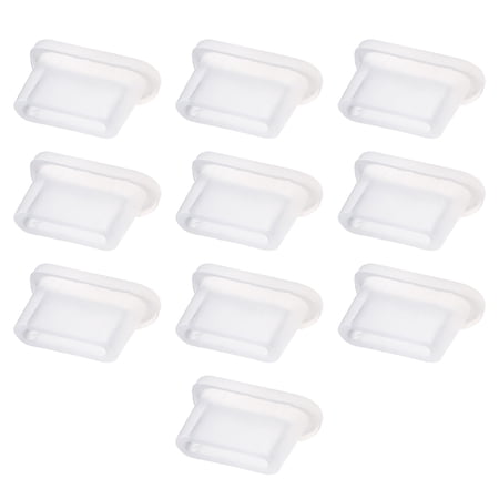 Silicone Type C Anti-Dust Stopper Cap Cover White 10 pcs price history on PriceWatchPro