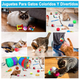 thumbnail image 5 of Juego De Plumas  Bloosom Con Campana Para Gatos, 22 Unidades Multicolor, 5 of 5