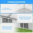 thumbnail image 5 of Outsunny 20' x 40' Large Outdoor Carport Canopy Party Tent with Removable Protective Sidewalls & Versatile Uses, White and Gray, 5 of 10