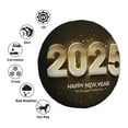 thumbnail image 4 of Gaeub Happy New Year 2025 E 14-17in Tire Cover, Spare Tire Cover, for Camper Caravan, Trailer, Car, Truck, SUV, Jeep-15 inch, 4 of 6