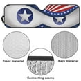 thumbnail image 6 of Uorisanigo Windshield Sun Shade for 1997-2018 Jeep Wrangler TJ JK JKU, UV Rays Blocker American Flag Eyes Print Sunshades Heat Shield, Front Window Windshield Cover Accessories, 6 of 7