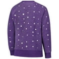 thumbnail image 3 of Girls Youth Wes & Willy  Purple Washington Huskies Shimmer Star Reverse Sweatshirt, 3 of 3