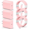 thumbnail image 1 of Adaptador de pared Charger Chamer PD USB C de 20 W con cable de 6 pies para iPhone, 1 of 7