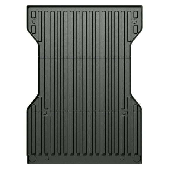 Ikon Motorsports TPE Truck Bed Mat Compatible with 2024 Toyota Tacoma 6Ft Bed Custom Fit All Weather Heavy Duty 3D Rear Cargo Trunk Tray Protector Liner 1PC Black