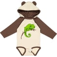 thumbnail image 3 of Inktastic Cute Chameleon Boys or Girls Long Sleeve Baby Bodysuit, 3 of 5