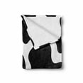 thumbnail image 2 of Cow Print Soft Flannel Fleece Throw Blanket, Camouflage Hide Skin Pattern in Pastel Color Shades Heart Shape Moo, Cozy Plush for Indoor and Outdoor Use, 70" x 90", Pink Black White, by Ambesonne, 2 of 6