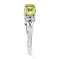 thumbnail image 3 of 925 Sterling Silver Diamond Lemon Quartz Ring Gemstone, 3 of 7
