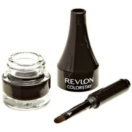 Revlon Colorstay Creme Gel Eye Liner, 1 Black, 0.08 (Best Drugstore Black Gel Eyeliner)