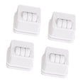 thumbnail image 2 of Juego de 4 ruedas giratorias para muebles, para almacenamiento Blanco, 2 of 9