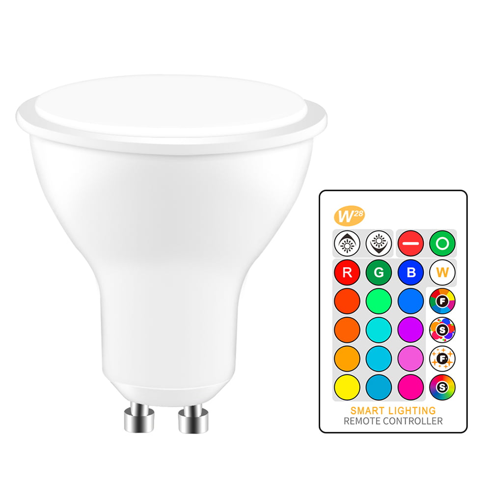 tolerance obligatorisk bomuld GU10 LED Bulbs， RGBW 8W LED Color Changing Spot Light with IR Remote  Control， 16 Colors 4 Modes and Memory Function， Perfect for Party Festival  Household Bar Wedding (8 Pack) - Walmart.com