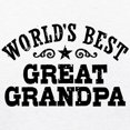 thumbnail image 3 of CafePress - World's Best Great Grandpa Ringer T - 100% Cotton Ringed T-Shirt, 3 of 4