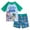 Cool gray / green, variant on Disney Rash Guard Pixar Toy Story Buzz Lightyear Swimsuit Set (Boys)