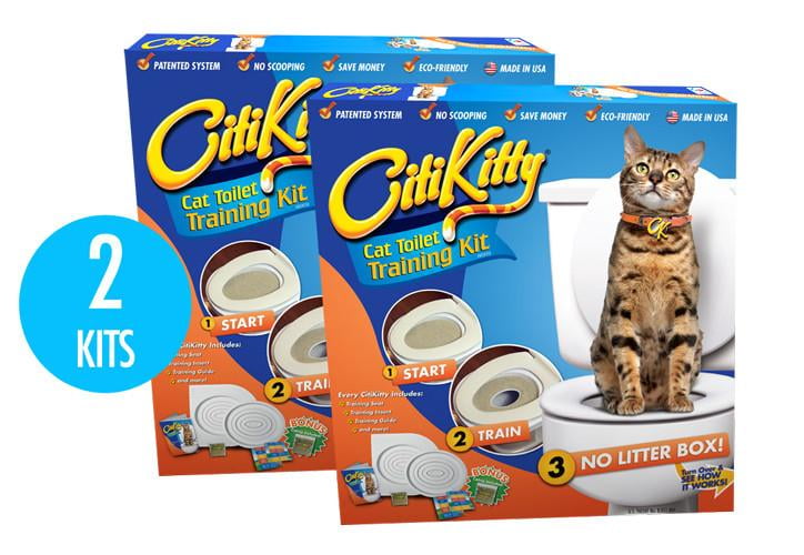 2 Pack CitiKitty Cat Toilet Training Kit