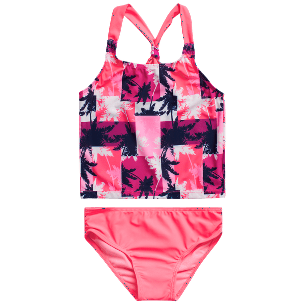 Limited Too Girls Bathing Suit Upf 50 2 Piece Tankini Bikini