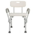 thumbnail image 4 of Chaise de Salle de Bain, Acier Inoxydable Sûr Hauteur de Bain Réglable avec Accoudoirs pour Mobilité Réduite pour Personnes Âgées, 4 of 7