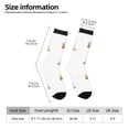 thumbnail image 2 of Bingfone Rabbit Blowing Dandelions Print Compression Socks for Women and Men Long Socks for Running Athletic Cycling Nurse, 2 of 6