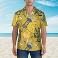 thumbnail image 4 of Haiem White Wine Seamless Printed Hawaiian Shirt for Men - Men’s Casual Beach Summer Shirts - Stretch Fabric with Modern Fit-Small, 4 of 9