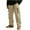 Khaki, variant on lulshou Cargo Pants for Men Fleece Lined Water-Repellent Hiking Pants Elastic Waist with Pockets Winter Warm Work Pants, XXXL