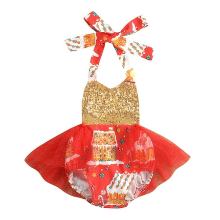 

Canrulo Kids Baby Girls Candy Print Short Romper Sleeveless Sweetheart Neck Jumpsuit Gold 9-12 Months