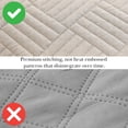 thumbnail image 5 of Southshore Fine Linens Oversized Quilt Bedding Set lightweight, prewash fabric soft coverlet bedspread 3-Piece with two matching shams (98 in wide x 98 in long), Grid Taupe, Full / Queen, 5 of 9