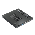 thumbnail image 1 of External CD DVD Drive USB3.0 Type C Optical Drive CD/DVD-RW Player Burner/Writer/Reader for Laptop PC Window,1 x Multi-function DVD burner 1 x USB power supply cable,Black, 1 of 8