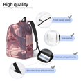 thumbnail image 3 of Balery Pink Lotus Buddha Mochila Clásica Impresa Básica para Viaje, Mochila Escolar Resistente al Agua, Mochila de Lona con Correas Ajustables-Small, 3 of 5