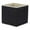 Black L, variant on Unique Bargains 3 Pcs Square Fabric Collapsible Storage Basket Bin with Handle Black S