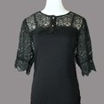 thumbnail image 5 of Zhengup Women’s Detachable Dickey Collar False Collar Half Shirt Blouse Collar Lace Crop Top, 5 of 8