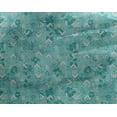 thumbnail image 4 of oneOone Georgette Viscose Aqua Blue Fabric Geometric Craft Projects Decor Fabric Printed By The Yard 42 Inch Wide, 4 of 4