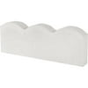 Oldcastle 16" Straight Stone Scallop Edging, White