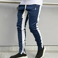thumbnail image 3 of UDIYO Men Autumn Winter Zipper Casual Sports Running Tight Trousers Sportswear Pants, 3 of 7