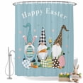 thumbnail image 2 of Shower Curtain for Bathroom Happy Easter Words Gnomes Waterproof Bath Curtains Shower Curtains with Hooks,Wantercolor Eggs Bathroom Curtain Privacy Drapes for Bathtubs Toilet 36x72in, 2 of 9
