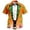 Orange, variant on Mens Polo St Patrick'S Day Short Sleeve Button Down Print Irish Business Casual Clothes for Men,Orange,S