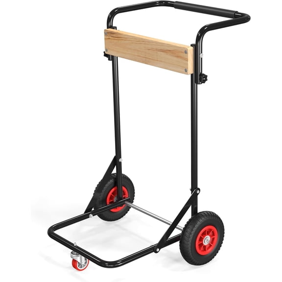 TUFFIOM Outboard Boat Motor Stand, Outboard Engine Stand w/Wheels, Boat Motor Support Storage Carrier Cart Dolly 440lbs Capacity for Motor Repair Maintenance