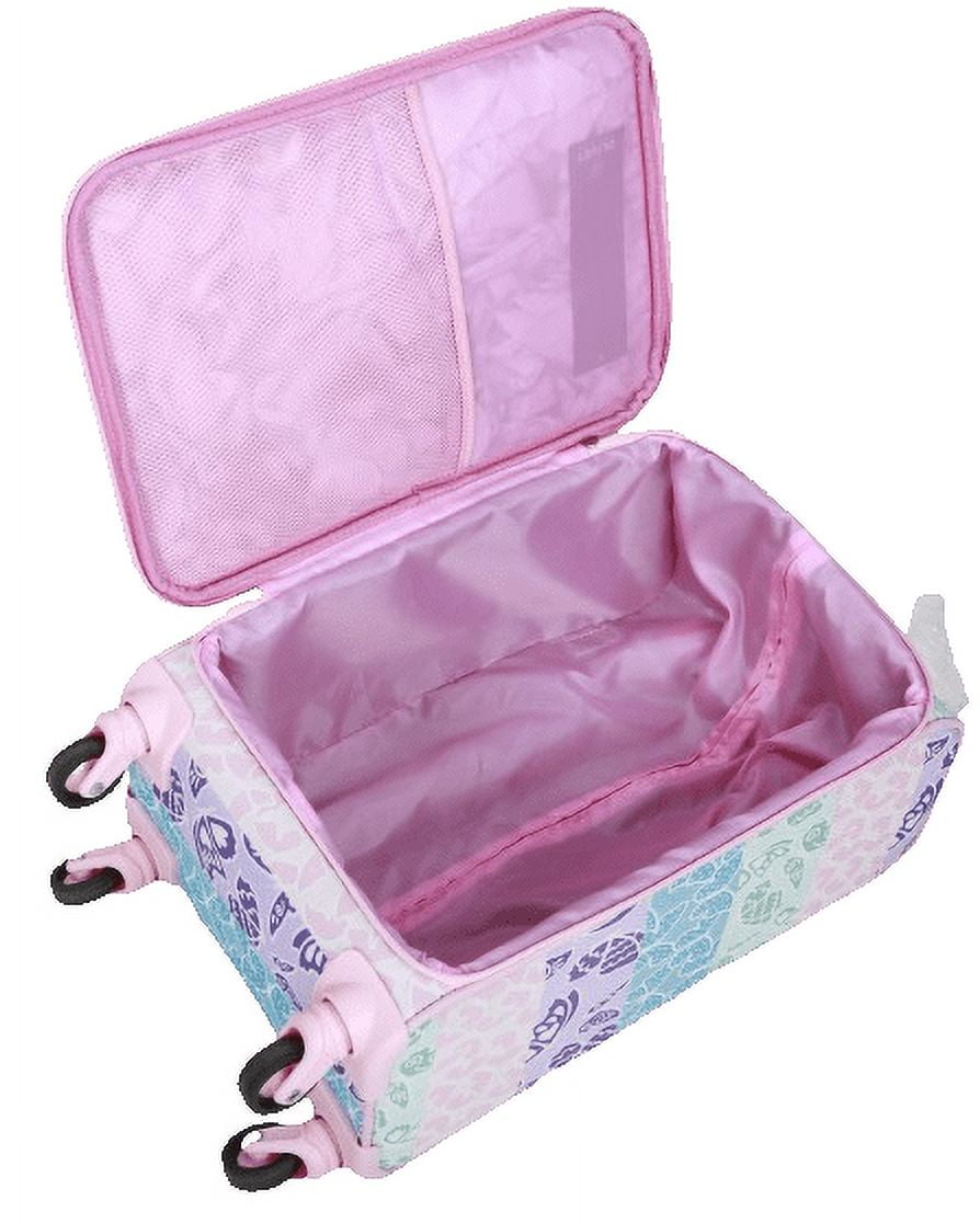 CRCKT 3 Piece Set Social Butterfly 21-inch Softside with Packing Cube and Luggage Tag, Pink Social Butterfly