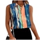 thumbnail image 1 of TaTaai Summer Printed Top Lightweight Soft Women's Casual Fashion Lapel Button Sleeveless Short Sleeve Loose Office Smart-Casual Blouse Gift, 1 of 6
